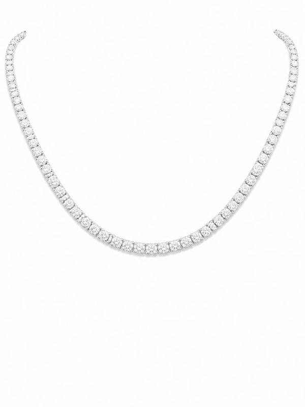 20 CTS Straight Line Tennis Necklace