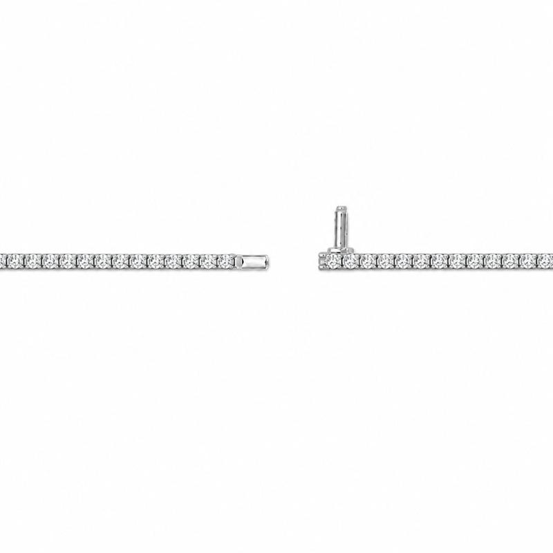 3 CTS Round Tennis Bracelet in White gold, view 3