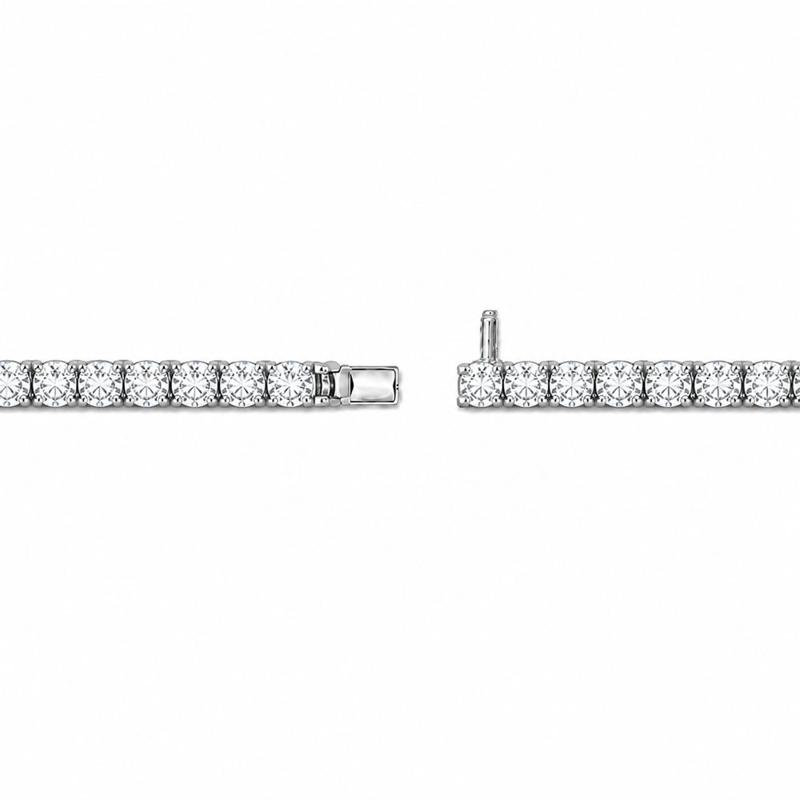 6 CTS Round Tennis Bracelet in White gold, view 3